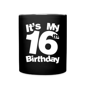 16e anniversaire C’est mon 16e anniversaire 16 ans Bi - Mug uni - noir - Devant