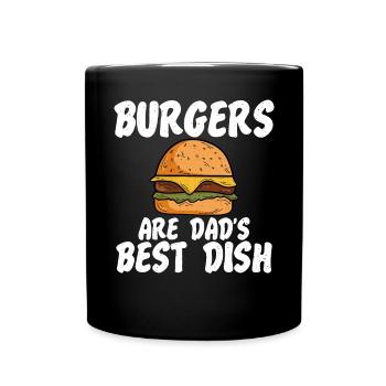 Burger Lover Cadeau - Mug uni - noir - Devant