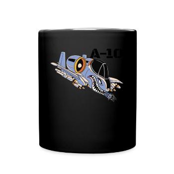 A-10 Warthog Milit�rflugzeug A10 Thunderbird A10 - Tasse einfarbig - Schwarz - Vorne