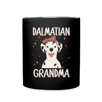 Grand-mère dalmate | Chiens Dog Owner Cadeau - Mug uni - noir - Devant