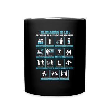 Socrates Philosophy Design - Full Colour Mug - black - Front