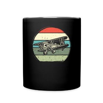 Model airplane model airplane model airplane airplane - Full Colour Mug - black - Front