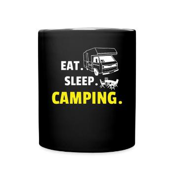 Camper Gift Idea Camping - Full Colour Mug - black - Front