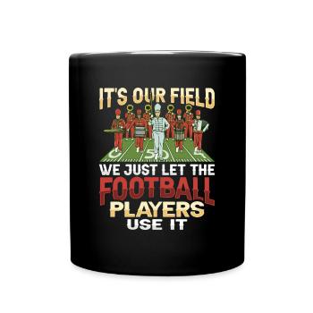 Conception de football de fanfare pour un - Mug uni - noir - Devant