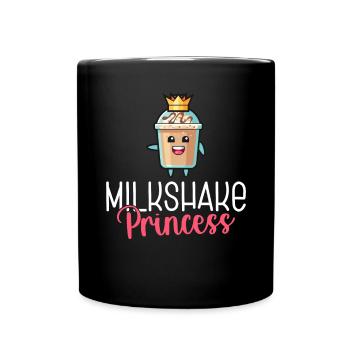 Ich liebe Milchshakes Milchshake Geschenk - Tasse einfarbig - Schwarz - Vorne