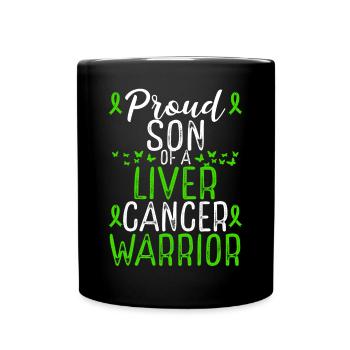 Liver Cancer Awareness Movement for Son Ribbon - Tasse einfarbig - Schwarz - Vorne