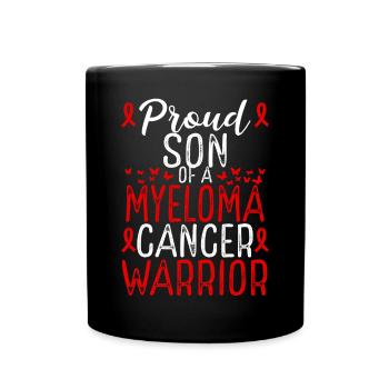 Mouvement de sensibilisation au cancer du myélome pour le ruban de son - Mug uni - noir - Devant