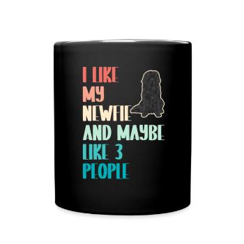 Terre-Neuve Chien de Terre-Neuve - Mug uni - noir - Devant