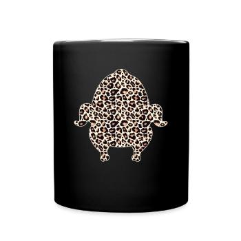 Funny Thanksgiving Gifts For Women Cute Turkey - Full Colour Mug - black - Front