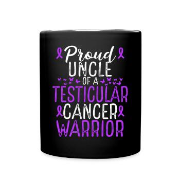 Mouvement de sensibilisation au cancer des testicules Oncle Ruban - Mug uni - noir - Devant