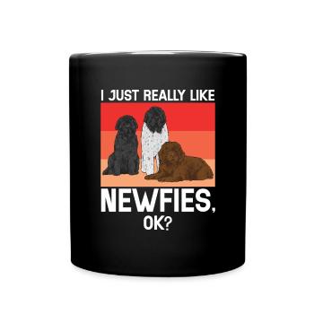 Terre-Neuve Chien de Terre-Neuve - Mug uni - noir - Devant