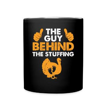 Drôle d’annonce de grossesse de Thanksgiving - Mug uni - noir - Devant