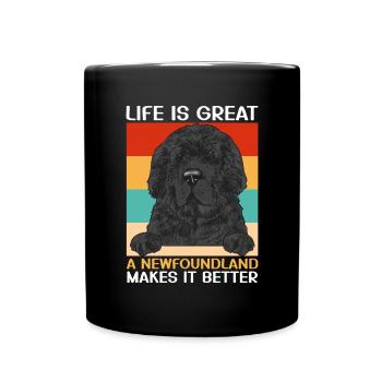 Terre-Neuve Chien de Terre-Neuve - Mug uni - noir - Devant