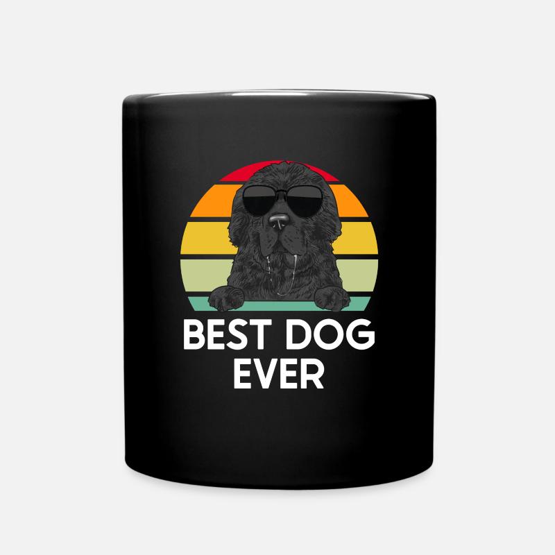 Neufundländer Newfoundland Hund - Tasse einfarbig - Schwarz