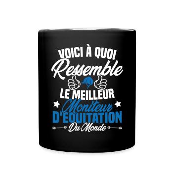 Le meilleur moniteur d'équitation du monde - Mug uni - noir - Devant