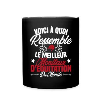 Le meilleur moniteur d'équitation du monde - Mug uni - noir - Devant
