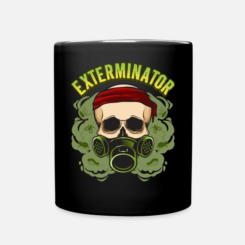 Kammerjäger-Gasmaske - Schädlingsbekämpfung - Tasse einfarbig - Schwarz