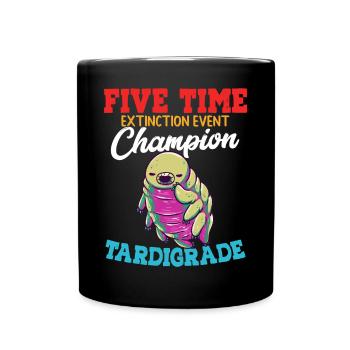 Five-time champion of the extinction event - Full Colour Mug - black - Front