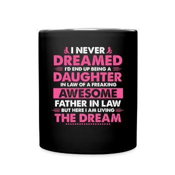 Funny Daughter In Law Birthday Present from - Full Colour Mug - black - Front