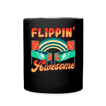 Flipping Awesome - Flipper - Tasse einfarbig - Schwarz - Vorne