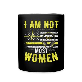 Je ne suis pas x la plupart des femmes - x répartiteur - Mug uni - noir - Devant