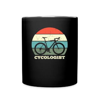Cycologue Drôle de vélo de montagne Vélo de vélo - Mug uni - noir - Devant