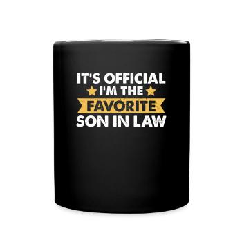 Funny Gag Gifts for Father in Law from Son in Law - Full Colour Mug - black - Front