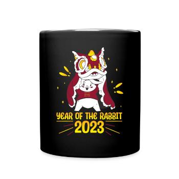 Zodiac Happy Chinese New Year of the Rabbit 2023 - Tasse einfarbig - Schwarz - Vorne