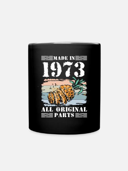 Vintage Rétro 1973 50e anniversaire Palm Beach - Mug uni - noir