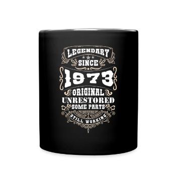 Chemise cadeau 50e anniversaire 1973 - Mug uni - noir - Devant