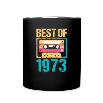 Best Of Cassette 1973 50th Birthday Shirt - Mug uni - noir - Devant