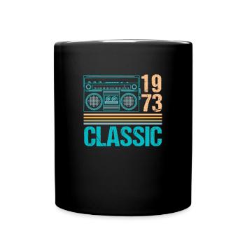 1973 Classic Vintage Retro Radio 50th Birthday - Full Colour Mug - black - Front