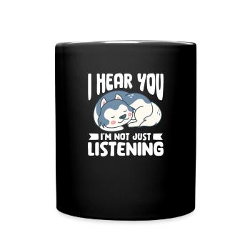 Husky Dog Dogs Siberian Husky Gift - Mug uni - noir - Devant