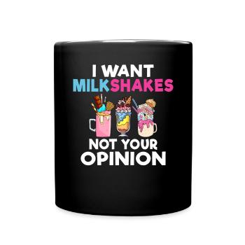 J’adore Milkshakes Milkshake Gift - Mug uni - noir - Devant