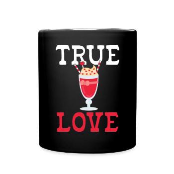 I love Milkshakes Milkshake Gift - Full Colour Mug - black - Front