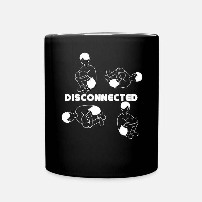 Les psychologues de séparation travaillent séparément - Mug uni - noir