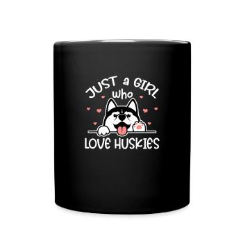 Husky Dog Dogs Siberian Husky Gift - Mug uni - noir - Devant