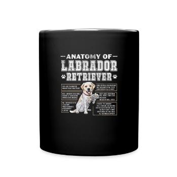 Labrador - Tasse einfarbig - Schwarz - Vorne
