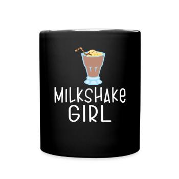 I love Milkshakes Milkshake Gift - Full Colour Mug - black - Front