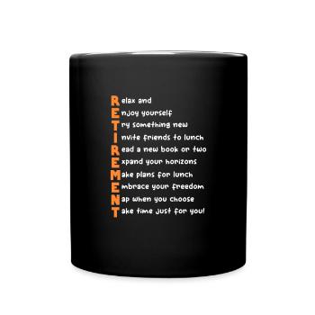 Pension de retraite Pension de pensionné Cadeau de pension de pensionné - Mug uni - noir - Devant