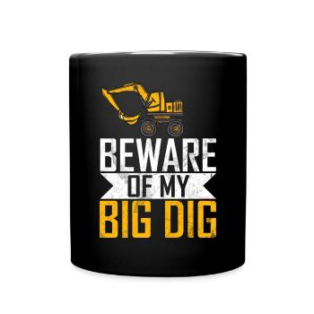 Drôles d’ouvriers de la construction et de conducteurs d’excavatrices de chantier - Mug uni - noir - Devant