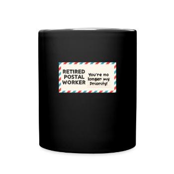 Retirement Pension Pensioner Post office clerk Gift - Full Colour Mug - black - Front
