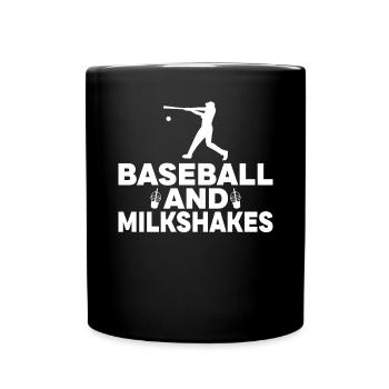 Ich liebe Milchshakes Milchshake Geschenk - Tasse einfarbig - Schwarz - Vorne