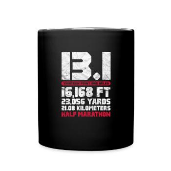 Running Runner Jogging Jogging Runner Gift - Full Colour Mug - black - Front