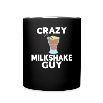 Ich liebe Milchshakes Milchshake Geschenk - Tasse einfarbig - Schwarz - Vorne