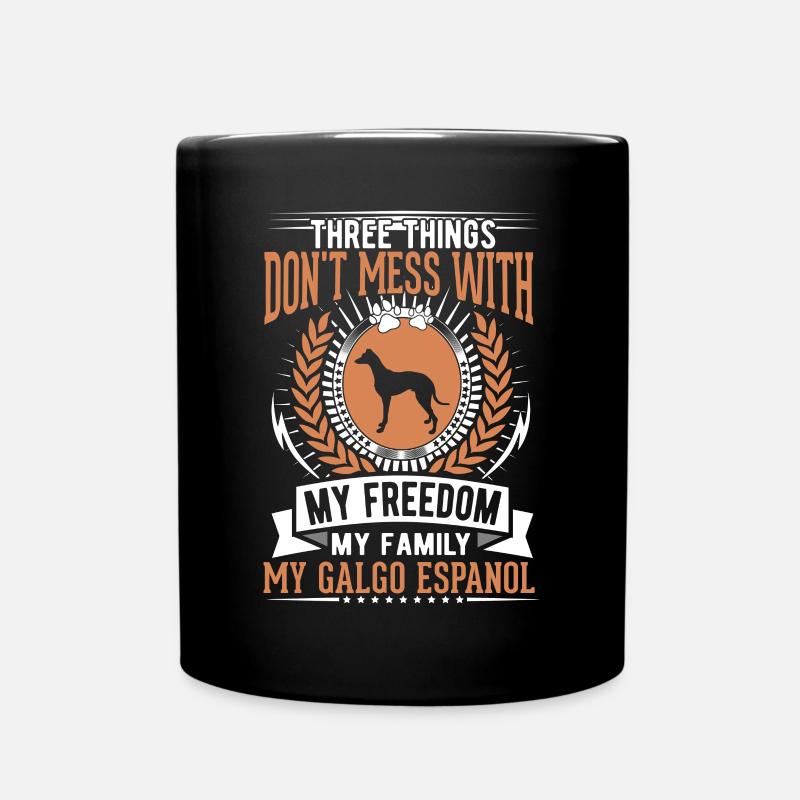 Galgo Espanol Spanischer Windhund Galgo - Tasse einfarbig - Schwarz