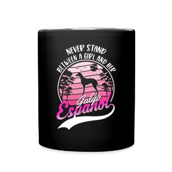Galgo Espanol Fille Lévrier espagnol Galgo - Mug uni - noir - Devant
