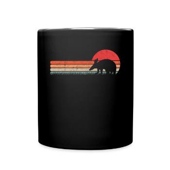 Erdferkel Retro Aardvark Vintage - Full Colour Mug - black - Front
