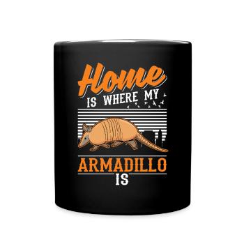 Armadillo Home Armadillo - Full Colour Mug - black - Front