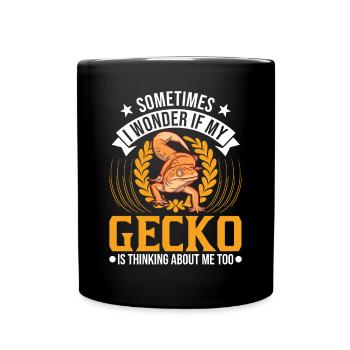 Gecko Cadeau Léopard Gecko - Mug uni - noir - Devant